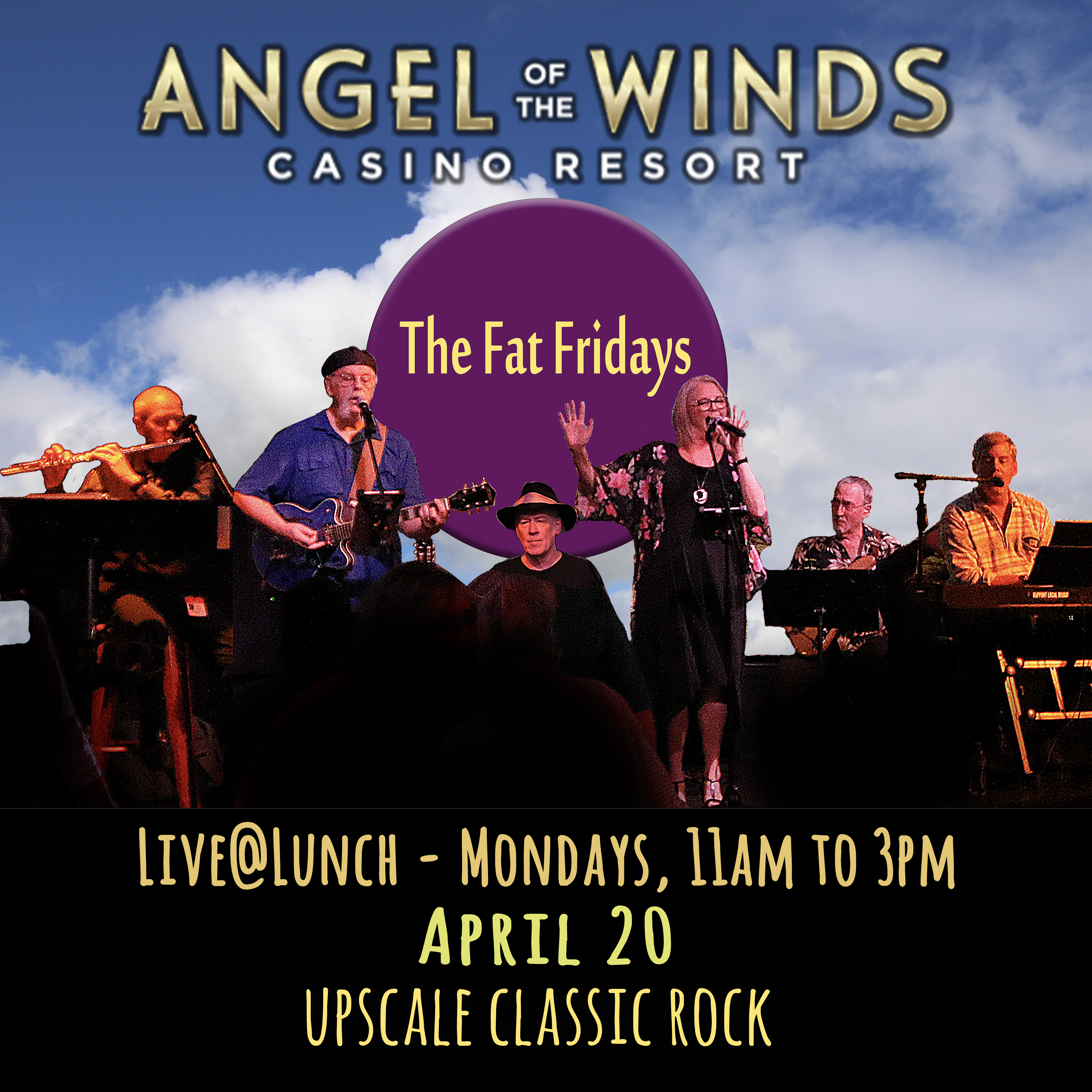 The Fat Fridays band at Angel of the Winds casino